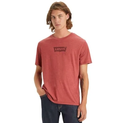Immagine di Levi&#039;s Graphic Crewneck Tshirt con stampa, Uomo, Taglia: Small, Sun dried tomato