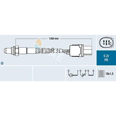 Immagine di FAE 75050 Sonda lambda VOLKSWAGEN: GOLF 6, Touareg I, New Beetle Hatchback, AUDI: A4 B7 Avant, A8 D3, B6/B7 Cabrio