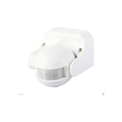 Immagine di Electraline 58412 Sensore di Presenza Movimento, Interruttore Crepuscolare e Timer IP44, Bianco