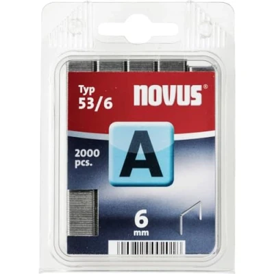 Immagine di Graffette 2000 pezzi Novus 042 0355 tipo 53/6 dimensioni (A x L) 6 mm 11.3
