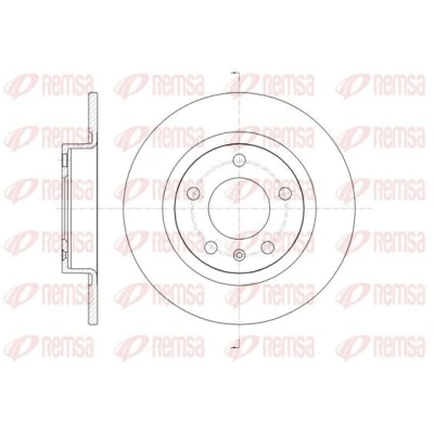 Immagine di REMSA 61469.00 Disco freno Assale posteriore 264, 264 10 5 pieno OPEL: Corsa D Hatchback, E Hatchback