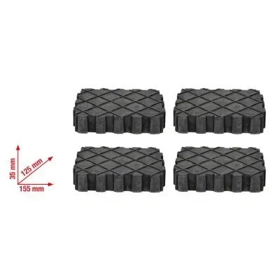Immagine di KS Tools 160.0391 TD Serie supporti universali in gomma per ponte sollevatore, 4 pz