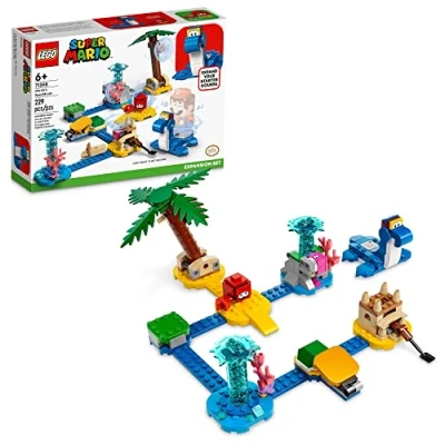 Immagine di LEGO Super Mario Dorrie’s Beachfront Expansion Set 71398 Building Kit; Collectible Toy for Kids Aged 6 and up (229 Pieces)
