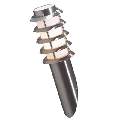 Immagine di Konstsmide Trento 7560 000 Lampada da parete per esterno a risparmio energetico, LED (monocolore) E27 11 W acciaio inox