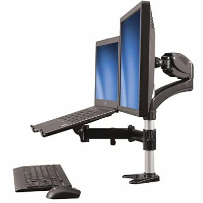 Immagine di Startech.Com Supporto per Singolo Monitor con Base Portatile ad Altezza Regolabile One Touch fino a 27&quot;
