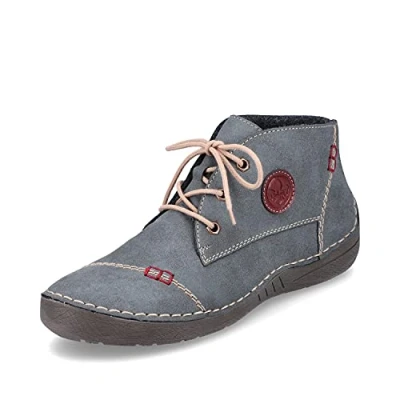 Immagine di Rieker Donna Scarpe Stringate 52540, Signora comode,Scarpa Bassa Comfort,Lacci,Comodo,Blu (Blau / 14),36 EU 3.5 UK