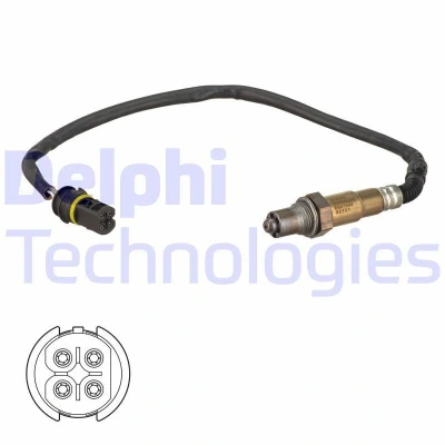 Immagine di DELPHI ES21344 12B1 Sonda lambda planare, riscaldato SMART: Fortwo I Coupe, City Cabrio