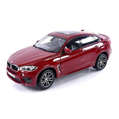 Immagine di Norev NV183242 BMW X6 M 2015 Modello da collezione rosso metallizzato, scala 1:18, multicolore