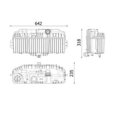 Immagine di MAHLE ORIGINAL CRT 265 000P Vaschetta Radiatore con coperchio, sensore