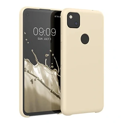 Immagine di kwmobile Cover per Google Pixel 4a Custodia Back Case Smartphone in Silicone TPU Protezione Gommata moon glow