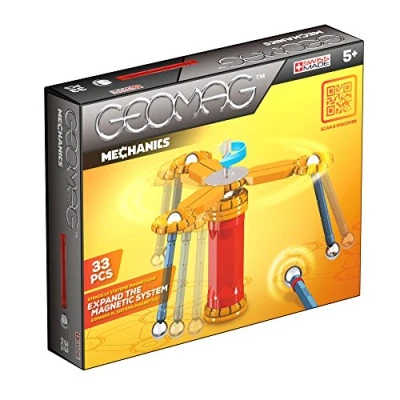 Immagine di Geomag Mechanics, Gioco di Costruzione, Multicolore, 33 Pezzi, 720