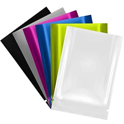 Immagine di Belle Vous Sacchetti Alluminio Richiudibili Assortiti (Confezione da 200) Bustine Sigillabili con Calore 9 x 6 cm Mylar Bag Ermetiche in Foglio di Piatto Inodore per Cibo, Caffè/Tè