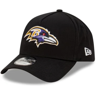 Immagine di New Era Baltimore Ravens NFL Evergreen Nero Berretto Regolabile del Modello 9Forty A Frame