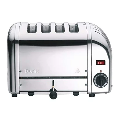 Immagine di Dualit Toaster Tostapane 4 Fette con Pinze Classico Finitura Lucida, Costruito a Mano nel Regno Unito