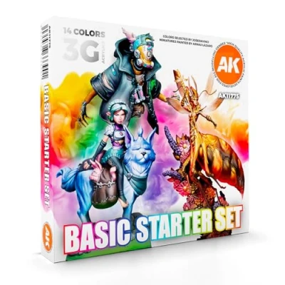 Immagine di AK Acrylics 3Gen SET AK11775 BASIC STARTER (14x17ml)