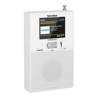 Immagine di TechniSat DIGITRADIO FLEX 2 Radio a spina DAB+, FM Bluetooth incl. Speaker box, Funzione allarme Bianco