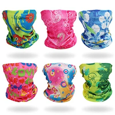 Immagine di GUIFIER 6 Pezzi Fascia Bandana Multiuso,Copricapo Multifunzione Foulard Scaldacollo Fazzoletto da Collo Elastico,Maschera Sciarpa Senza Cuciture Multifunzionale per Yoga,Motociclismo