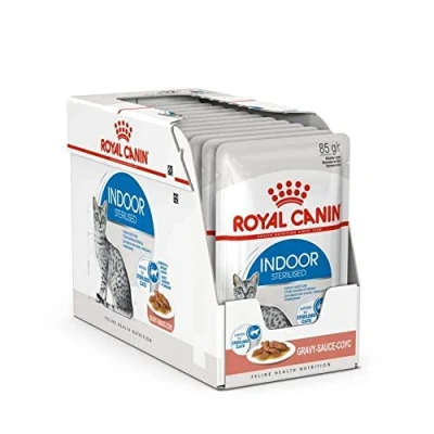 Immagine di Royal Canin Indoor Sterilised umido in Salsa per gatti Set %: 24 x 85 g
