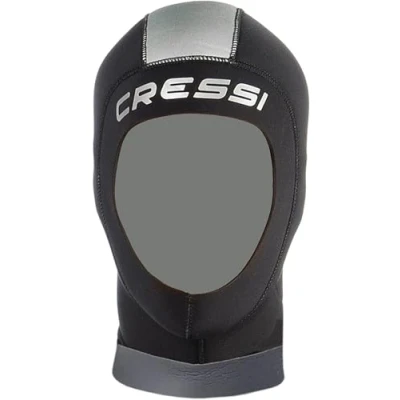 Immagine di Cressi Draget Hood Man 5mm Cappuccio Muta Sub in Neoprene 5mm, Nero, L (5 6 7)