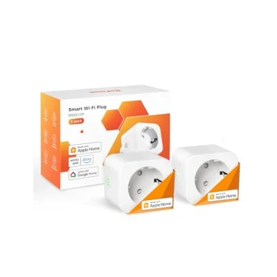 Immagine di Refoss Presa con Monitoraggio Energia, Intelligente Spina WiFi Schuko Controllo Remoto e Vocale, Compatibile Apple HomeKit, Alexa Google Home, Funziona Timer, 3840W, 16A, 2,4GHz, 2 Pezzi