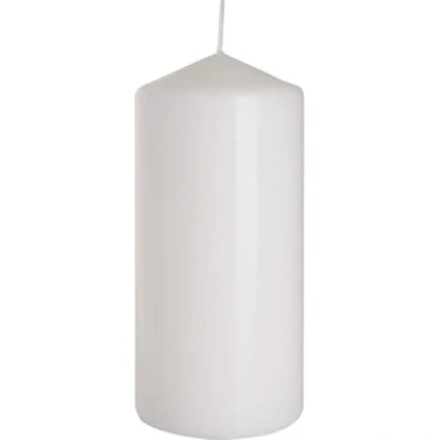 Immagine di Bispol Candela a Colonna, Bianco, Ø 7 x 15 cm, Altezza ca. Durata: 66 Ore.