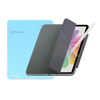 Immagine di Paperlike’s Folio Case per iPad Pro 11 (2024) custodia leggera, sottile e protettiva compatibile con la ricarica di Apple Pencil, auto sleep/wake