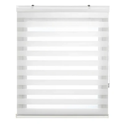 Immagine di Blindecor Vela tenda a rullo in doppio strato notte e giorno con cassonetto alluminio Argento grigio, per interne 140 x 180 cm (Larghezza Altezza) Dimensioni del tessuto 137 175