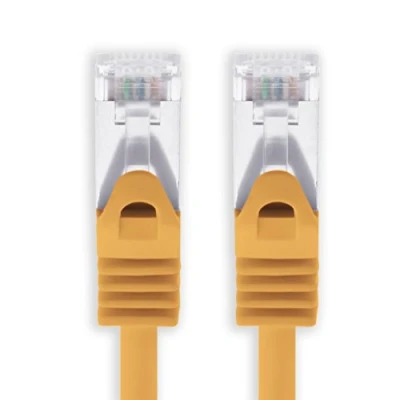 Immagine di 1aTTack.de® Cavo ethernet Gigabit categoria 7 con plug RJ45 6a (doppia schermatura), 500 MHz Arancione / 1 pz 3 m
