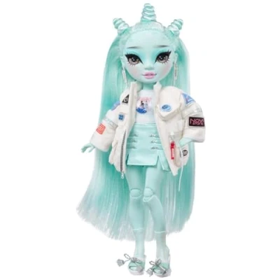 Immagine di Rainbow High Shadow ZOOEY ELECTRA Bambola verde chiaro con vestito alla moda e oltre 10 accessori di gioco colorati Per bambini collezionisti dai 4 anni in su