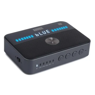 Immagine di August MR285 Trasmettitore e Ricevitore Bluetooth per AUX, RCA, Ottico, Coassiale USB Audio NFC Adattatore TV,Cuffie Batteria Ricaricabile, Duale Multipoint, Bypass Cablato