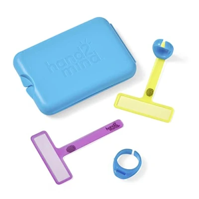 Immagine di Learning Resources Evidenziatori Finger Focus, Segmenti di lettura guidati, Strumenti per la dislessia bambini, l’ADHD, Segnalini colorati lettura, 3+