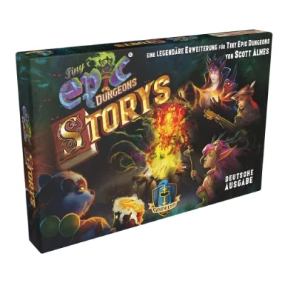 Immagine di Asmodee Gamelyn Games Tiny Epic: Dungeons Storys Espansione Gioco di famiglia Dungeon Crawler 1 4 giocatori Dai 12+ anni 30+ minuti Tedesco