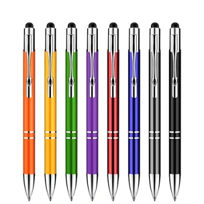 Immagine di Penna touch, Zoonnis 2 in 1 pennino stilo capacitive universali per schermi tattili Dispositivi,Penna a sfera ad alta sensibilità adatta Tablet iPad Apple Kindle Samsung Galaxy (8 X colore misto)