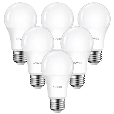 Immagine di ANWIO Lampadina a LED Attacco E27,1521LM,Luce Bianca Fredda 6500K,13.5W Equivalente 100W,Forma A60 Risparmio Energetico,Non Dimmerabile,Confezione da 6 Pezzi
