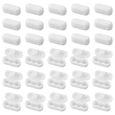 Immagine di Vesaneae Connettore a Catena in plastica Trasparente,Connettore Sfera di Ricambio Clip,Verticale Romano Rullo Cieco (50 Plastica)