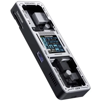 Immagine di Dockcase Docking station USB C® DPR71S EB Adatto per marchio: universale #####integriertes Display, incl. funzione di ricarica, Alimentazione C®, lettore