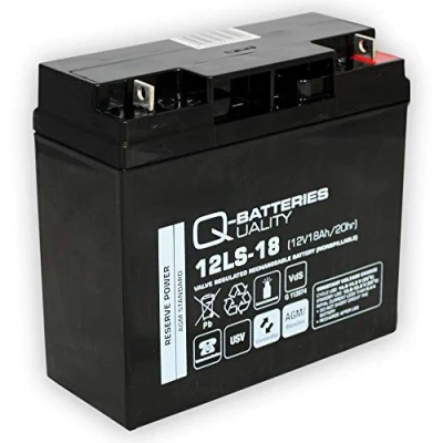 Immagine di Q Batteries Batteria 12LS 18 12 V Ah al piombo/AGM VRLA con VdS