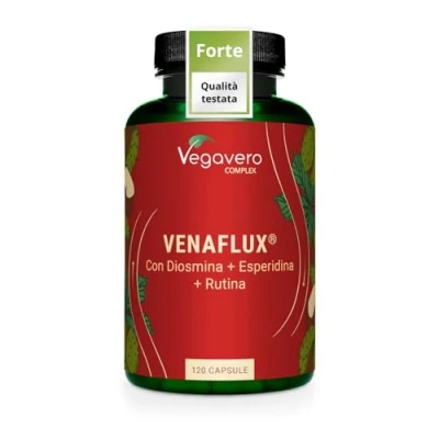 Immagine di Diosmina + Esperidina Alto Dosaggio 120 caspule 100% NATURALE con Rutina, Ippocastano e Rusco Integratore Flavonoidi per Microcircolo, Circolazione Gambe, Vene Varicose Capillari Vegan