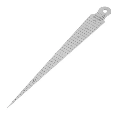 Immagine di Calibro conico 1pc 0 15mm spessimetro in acciaio inox cunei saldatura cono righello lacune strumento di misurazione del foro ispezione per la della sald