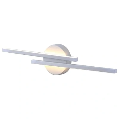 Immagine di Miratic Lampada Specchio Bagno 14W 1540lm 4000K Applique Due Colori Disponibili Finitura Elegante in Alluminio IP44 Lunghezza da 55 cm (bianco)
