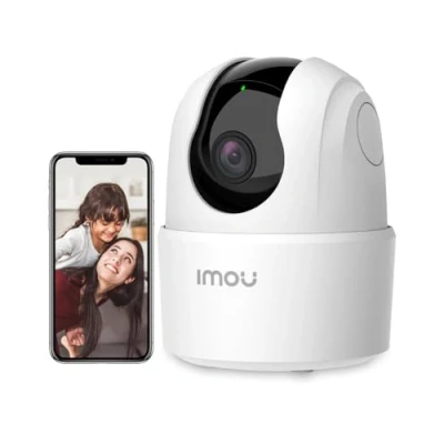 Immagine di Imou 3MP Telecamera Wi Fi Interno Videocamera Sorveglianza 2K, Rilevamento Umano, Audio Bidirezionale, Tracciamento di Movimento con Sirena, Compatibile Alexa, Rotazione a 360, 2.4Ghz Ranger 2C