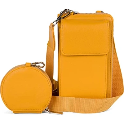 Immagine di styleBREAKER Set di borse da donna 2 pezzi con tasca per cellulare e protezione RFID, borsa a tracolla, 02012385, colore:Bianco