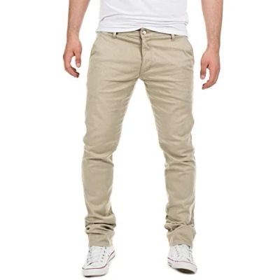 Immagine di Yazubi Pantaloni Chino da Uomo Dustin in Cotone Elasticizzato, Beige (Plaza Taupe 161105), W32/L34