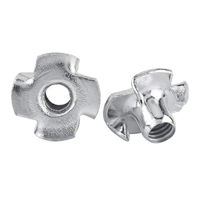 Immagine di Dadi a Formato di T in Acciaio Zincato M3 / M4 M5 M6 M8,Punte Dado Carbone Duro, per la Lavorazione del Legno Mobili(M8x30pcs)