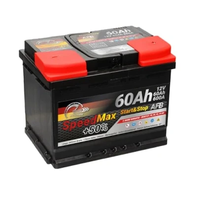 Immagine di SMC batteria Auto 60Ah AFB Speed Max 600A 12v L2 Start&amp;Stop polo positivo a destra per motori dotati Start Stop 242x175x190 mm Lunga durata EFB 64Ah 65Ah