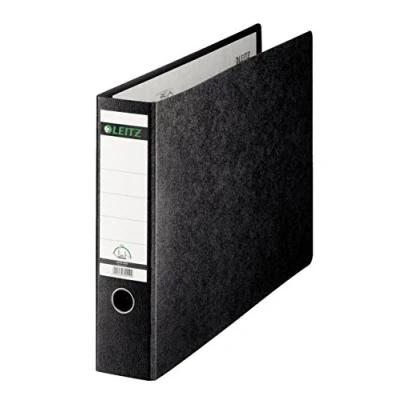 Immagine di Leitz, raccoglitore 180, A3, orizzontale, in cartone, nera A3 Nero