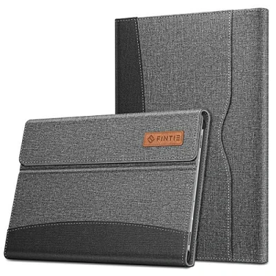 Immagine di FINTIE Custodia per Samsung Galaxy Tab S6 10.5&quot; 2019 (SM T860 /T865), [Supports S Pen Wireless Charging] Multi angli Portafoglio Business Cover con Tasca e Auto Sveglia/Sonno Funzione, Nero