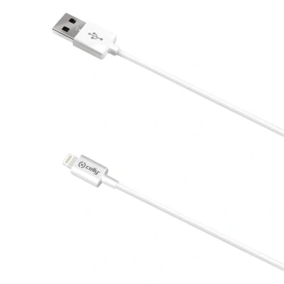 Immagine di CELLY USB A TO LIGHTNING 12W 2MT CABLE WH