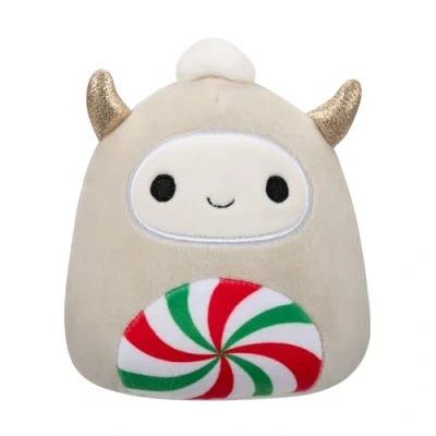 Immagine di Squishmallows Peluche Yeti di Natale bianco con pancia menta piperita 12 cm Squishmallow Original 2024
