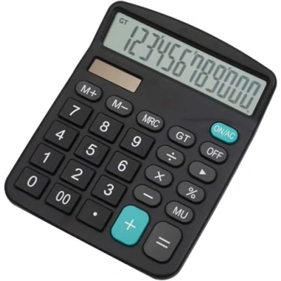 Immagine di Mengshen calcolatrice per ufficio Grande Batteria solare con display a 12 cifre doppia alimentazione dedicata finanziaria calcolatore standard da tavolino di affari